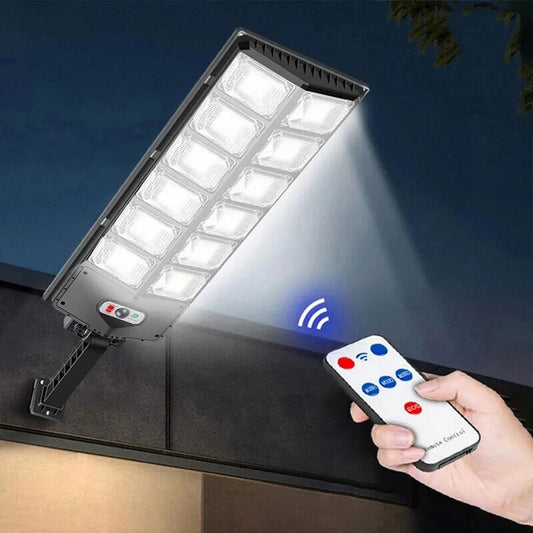 504 LED Solar-Powered Outdoor Lighting - 4 Modes, 6500K Wide-Angle Dusk-to-Dawn Lighting With Motion Sensor IP65 Waterproof