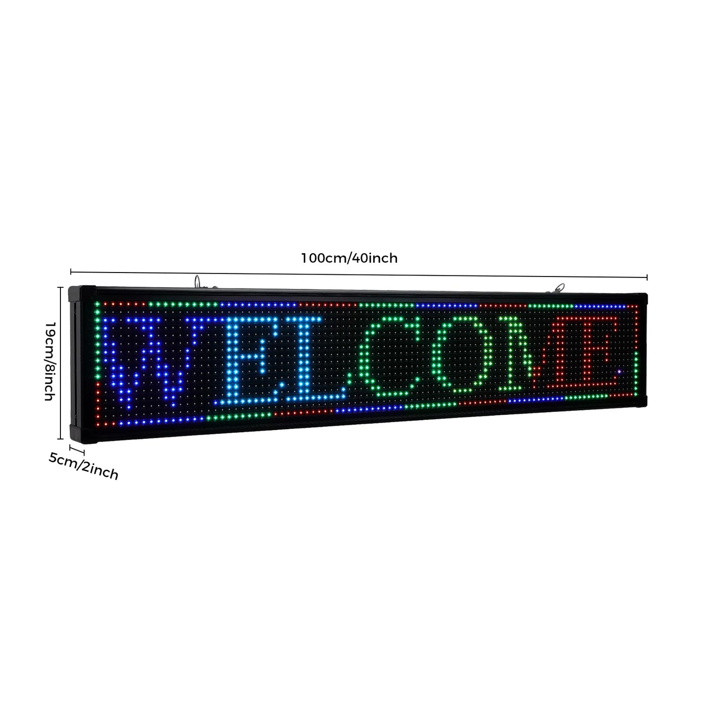 Led Scrolling Sign Board Programmable Digital Advertising Display 7 Color Modes For Commercial Advertising