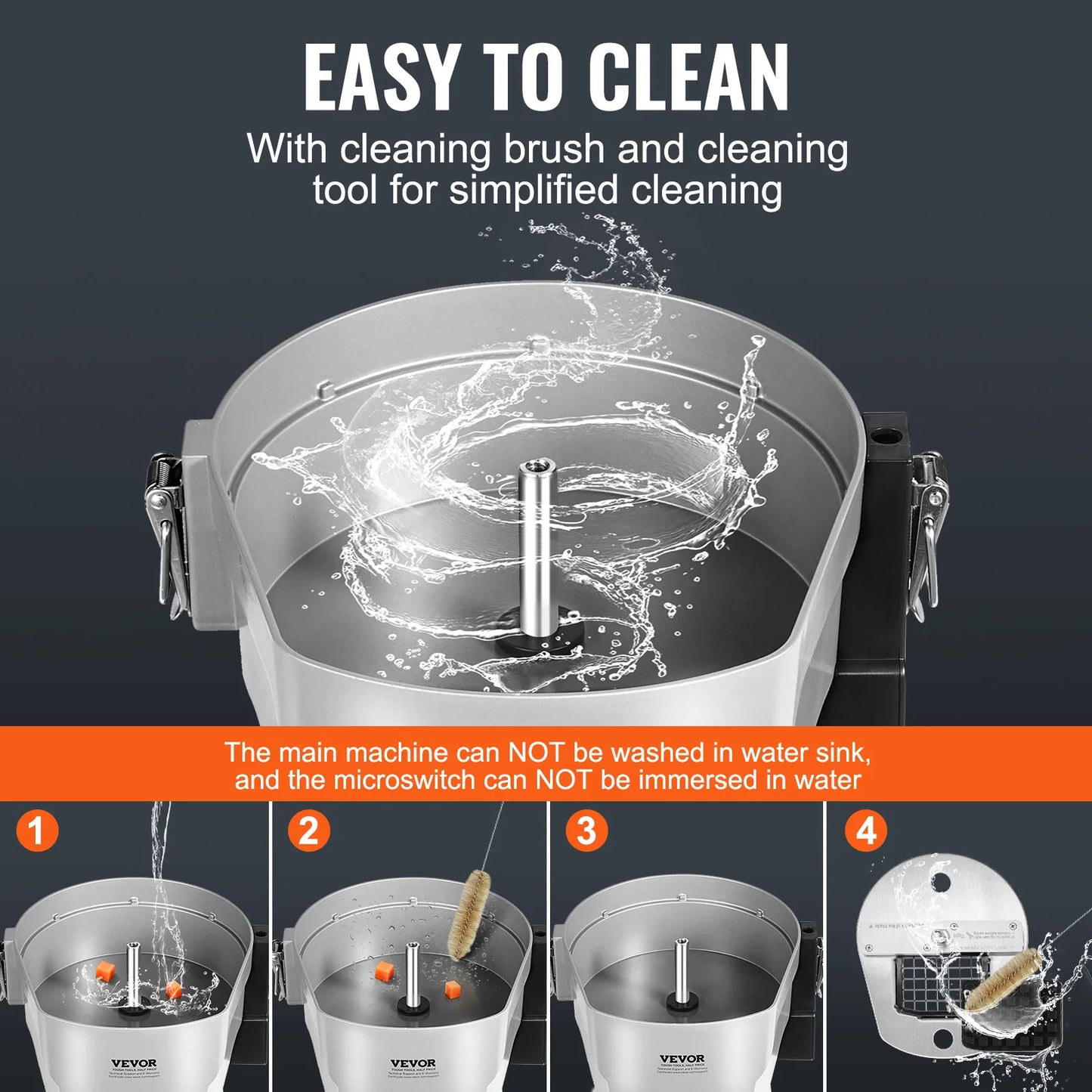 SucceBuy Electric Vegetable Slicer 4 in 1 Multifunctional Food Cutter Vegetable Chopper for Slicing Shredding Dicing Slitting