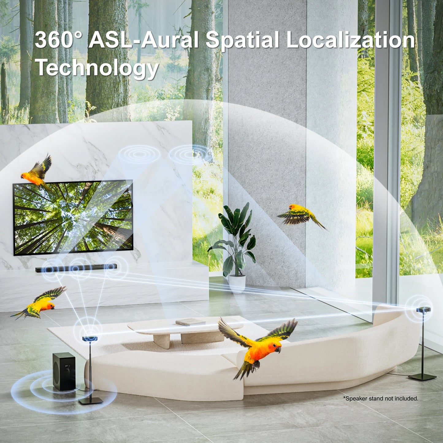 ULTIMEA 520W 5.1.2 Soundbar with Dolby Atmos for Smart TV,4K HDR Pass-through,Home Theater Wireless Bluetooth Soundbar Speakers