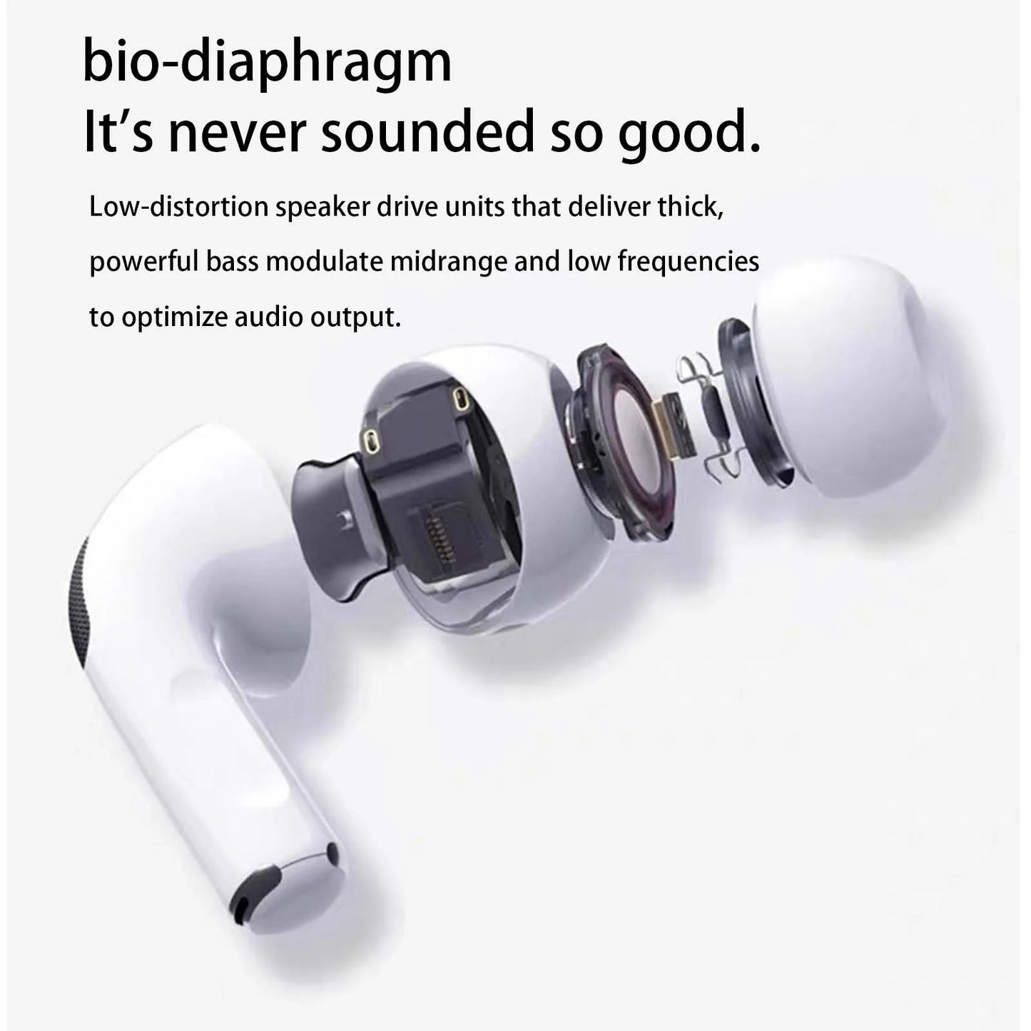 PRO 3 wireless Bluetooth earphones with heart rate monitoring, ANC noise cancelling microphone earbuds, stereo audio compatible