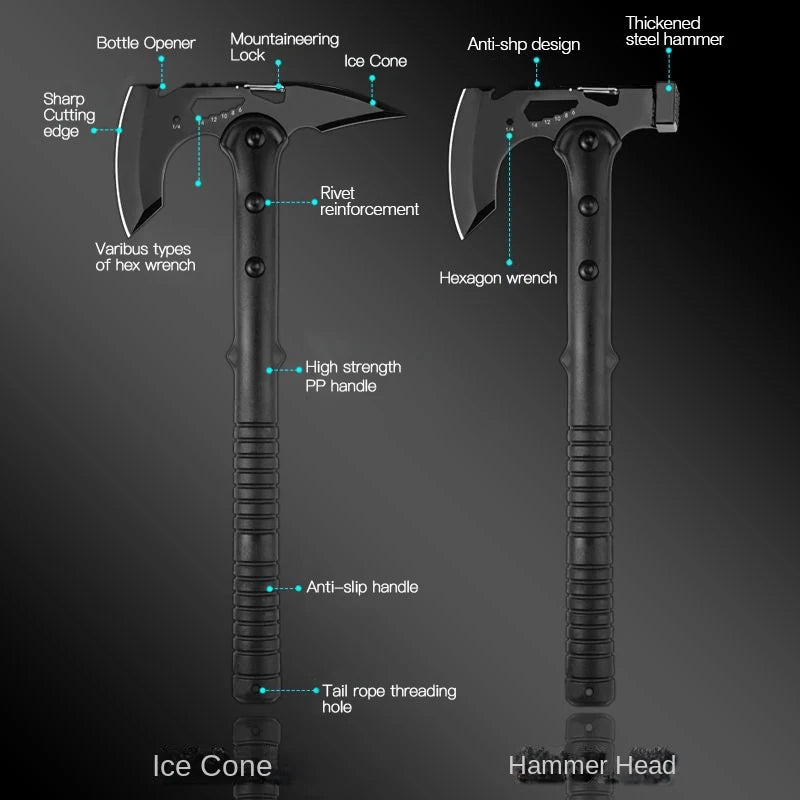 Devil's Assault Axe Beg Opening Axe Camping Axe Life-saving Axe Fire Axe Multi-function Raw Tools Outdoor Tactical Axe